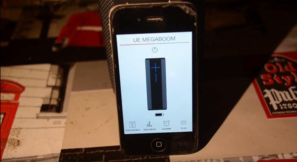 UE Megaboom App auf einem Iphone