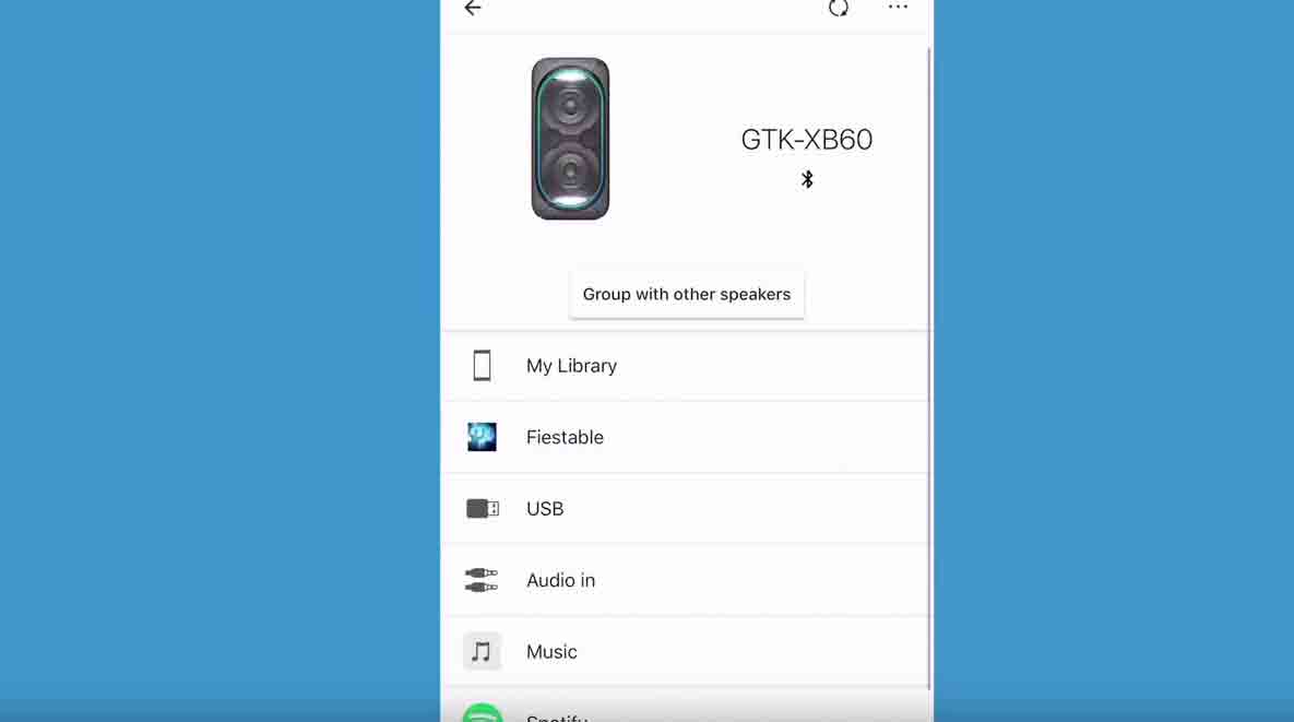 Sony-GTK-XB60-App-Einstellungen